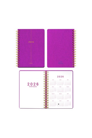 Melimelek 2026 Günlük Ajanda Pembe Bez Ciltli - Ceyda Düvenci Pembe