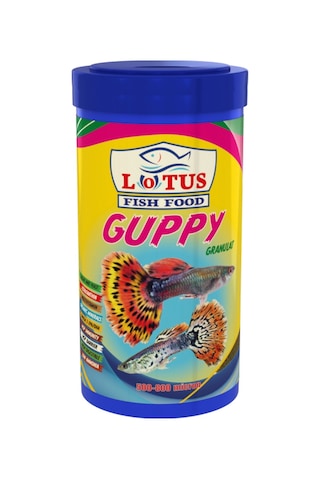 Guppy Granulat 6 adet 100ml Tropikal Balık Yemi ve Vitamini