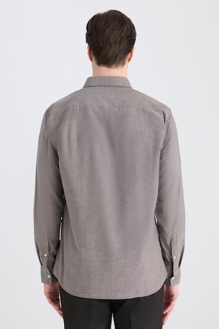 Twn Slim Fit Kahverengi Armürlü Gömlek 5ef02ee04259m Çok Renkli