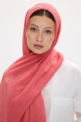 Fenza Scarf Freya Müslin Püsküllü Bürümcük Pamuklu Şal Şeftali