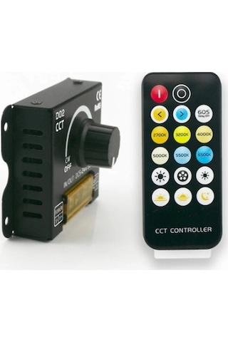 5v - 24v 30a 2 Kanal Çift Renk Cct 17 Tuşlu Rf Kumanda Ve Manuel Dimmer