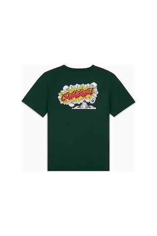 Converse Classic Erkek Grafik Baskılı Yeşil T-shirt