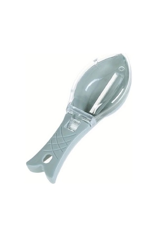 Trendooze Kapaklı Mavi Plastik Balık Pullama Aleti Ev Dekorasyonu Sanatsal Mutfak Kullanımı Mavi