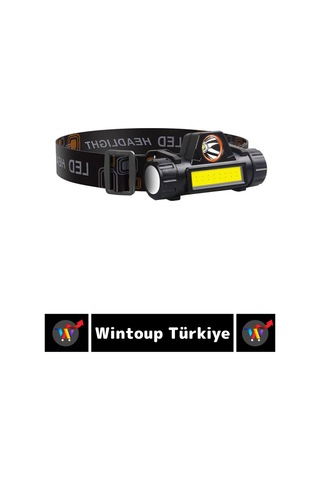 Profesyonel Kamp Avcı Balıkçı Deprem Güçlü Işık Mıknatıslı Sabitleme Şarjlı Powerled Kafa Lambası Çok Renkli