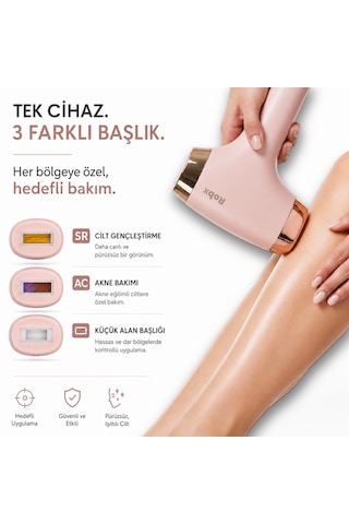 Robx A01 Buz Soğutmalı IPL Cilt Tanıma Sensörü Akne Ve Cilt Gençleştirme Bir arada Seri Atım