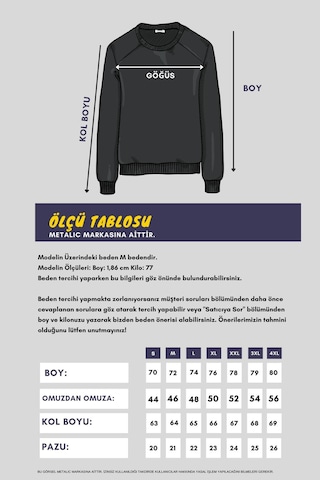Mmetalic Erkek Gri Standart Fit Normal Kesim Pamuklu Basic Bisiklet Yaka Sweatshirt Mtlce113-gri Gri