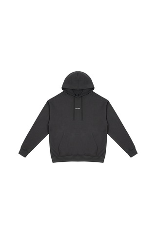 Beord Koyu Gri %100 Pamuk Kapüşonlu Sweatshirt Bhd1-145