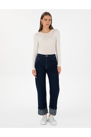 Pierre Cardin Kadın Koyu İndigo Pantolon Jean 50314121-vr089 Koyu İndigo