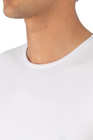 Tudors 20408 Slim Fit Dar Kesim Bisiklet Yaka Kısa Kol Basic Erkek Tişört Beyaz
