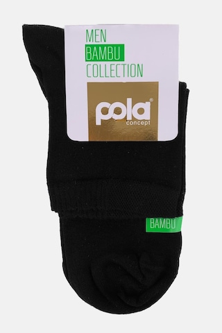 Pola Gd Goldoremi 4100 Erkek Terletmez Bambu Yarım Konç Çorap Siyah