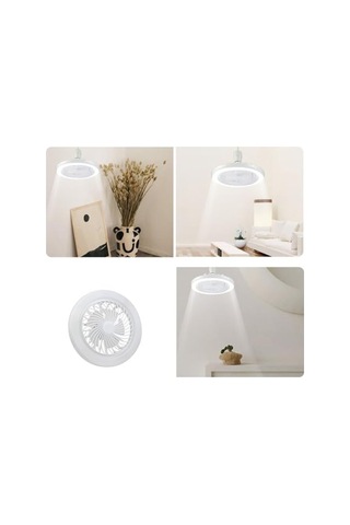 Led Fan Lambası, Sessiz Çalışma Ve Ayarlanabilir Renk Sıcaklığı İle 01G Taba