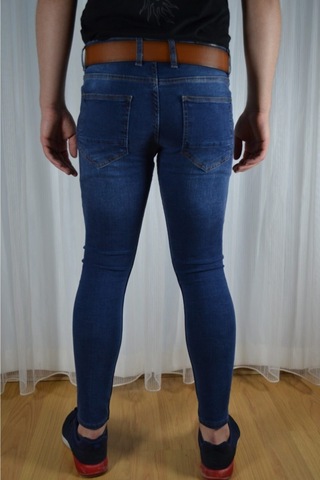 Erkek Agree Slim James Kot Pantolon Mavi