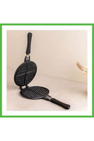 Vaveni 20 Cm Granit Döküm Waffle Tava - Bakalit Saplı Arz