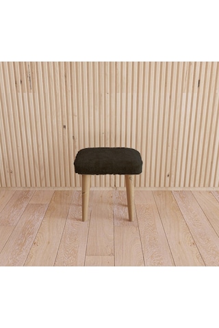 Fahrettin Küçük Montessori Çocuk Taburesi Çocuk Sandalyesi Çocuk Oturağı Ahşap Tabure Puf Oturak Siyah