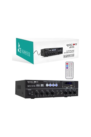 Magıcvoıce Mv-510 50 Watt Usb/sd/bluetooth 2 Mik.,eco Lu+2sd 2061 2 Li,uk Lı Girişli Hat Trafolu Anf