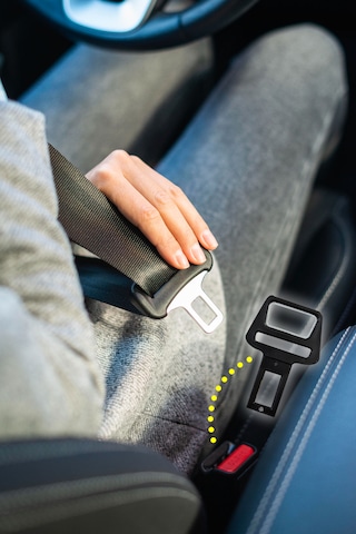 Emniyet Kemeri Aparatı, Şişe Açıcı, Evrensel Uyumlu, Siyah Renk