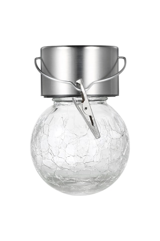 Neevoyu Güneş Enerjili Parlak Beyaz Led Avize, Ip44 Su Geçirmez, 300mah Şarj Edilebilir Pil, 0.1w, Tekli Paket Beyaz