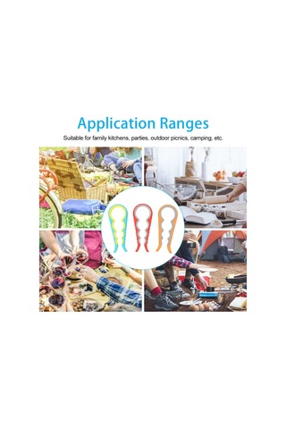 Kavanoz Açacağı Pense 4'ü 1 Arada Çok Fonksiyonlu Şişe Soda Manuel El Aletleri 3'lü Paket Çok Renkli