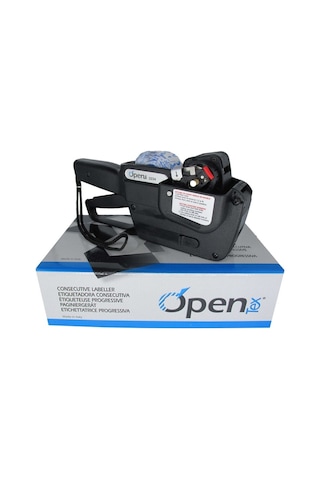 Open Tex 2234 7 Haneli Etiketleme Makinesi Siyah