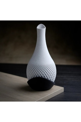 Modern 3d Baskı Dekoratif Vazo 25 Cm Pla Malzeme