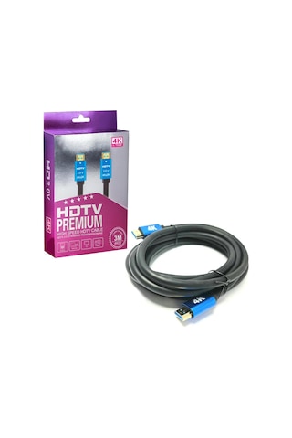 Hdmi Kablo Gold 2.0V 2K 4K Hdtv 3Mt Se-3M4K
