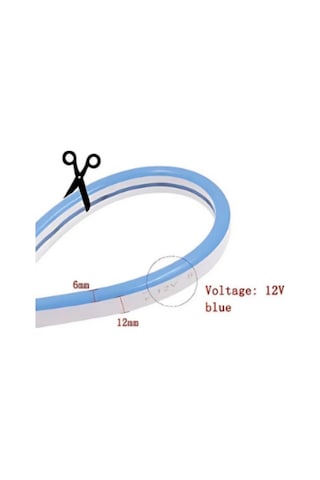 Neon Led Yeşil 12 Volt 6x12mm 5 Metre