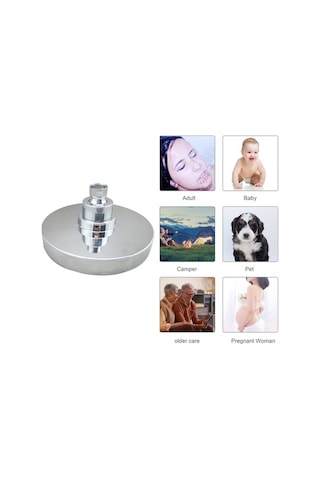 Novahub 7 Renkli Led Flaş Işık, Yüksek Basınçlı, 6 İnç Yağmur Duş Başlığı, Parlak Krom, Banyo Ve Otel İçin Diğer