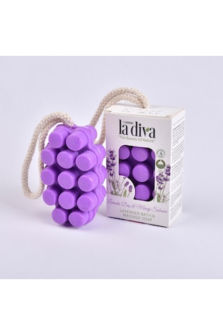 Laa Diva Lavanta Duş Ve Masaj Sabunu - Mor - 120 Gr Çok Renkli