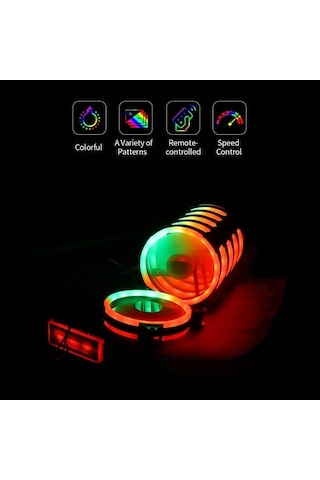 Didadodo 12cm Rgb Pc Soğutma Fanı - 1200 Rpm, Aura Sync Optimizasyonlu Kontrollü, Beyaz, Yüksek Performans Beyaz