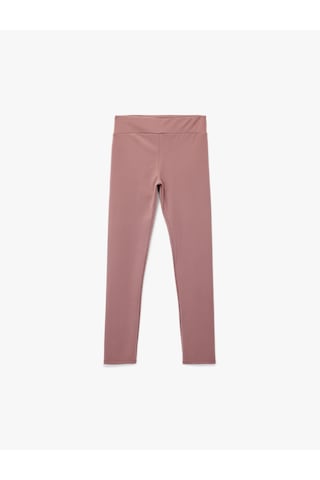 Koton Beli Lastikli Dikişsiz Basic Tayt Lila 6wkg40137ak Lila