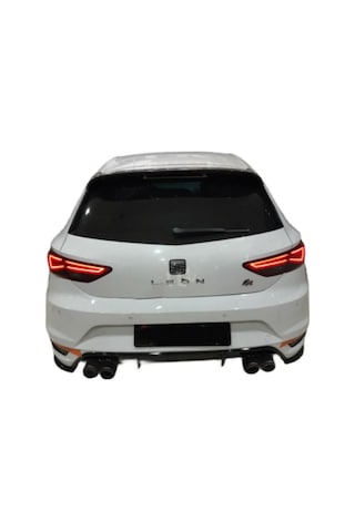 Seat Leon Aero Tampon Flap Seti Sağ + Sol Parlak Siyah