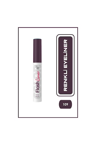 False Lashes Siyah Maskara Ve Flash Liner Mürdüm Eyeliner Makyaj Seti