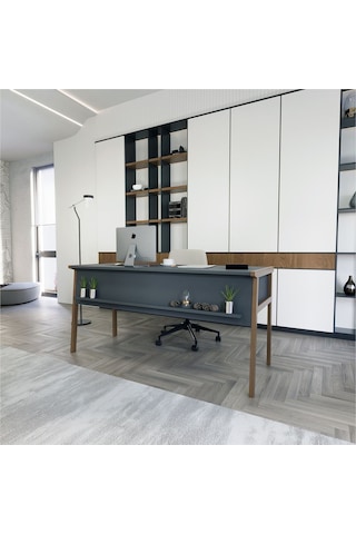 Zenith Ofis Masa Takımı Antrasit Ceviz