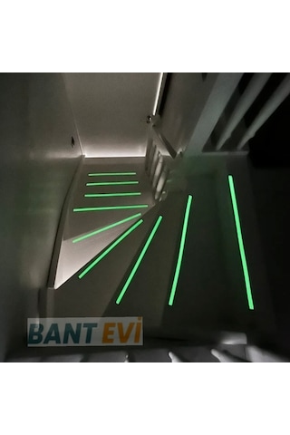 Fosforlu Kaydırmaz Bant İnce 2.5cmx25mt Fotolümenli Merdiven Bandı