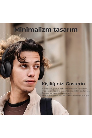 Bix Soundcraft H1 ANC Kablosuz Kulak üstü Bluetooth 5.3 Kulaklık