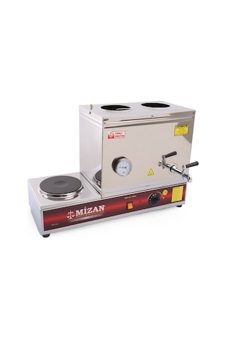 Mizan Demlikli Pleytli 30 L Elektrikli Çay Kazanı Kahveci