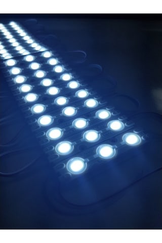 Ledx Mercekli Beyaz Modül Led 12volt Üç Çipli - 20adet