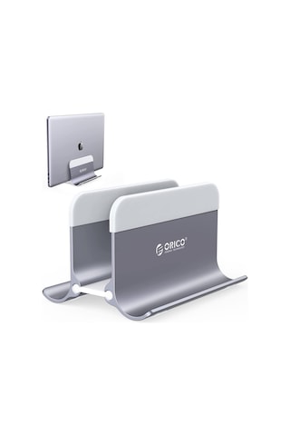 Orico Alüminyum Notebook Apple Uyumlu MacBook Dikey Masaüstü Standı Gri