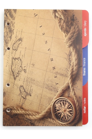 2K Organizer Ajanda Yedeği 4 Delikli A5 Tarihsiz Kareli Blok ivory Kağıt 15x21 CM YDK3 Çok Renkli