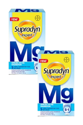 Supradyn Expert Magnezyum 60 Kapsül X 2 Adet