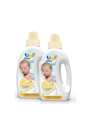 Uni Baby Parfümsüz Hipoalerjenik Yenidoğan Sıvı Çamaşır Sabunu 2 x 1500 ML