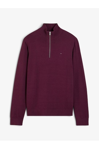 Tommy Hilfiger Tjm Slm Ess Lıght Zıp Swtr Ext Erkek Mor Kazak - Dm0dm21654