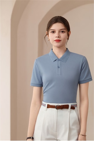 New Performance Premium Polo T-shirt 58.1% Pamuk 37.7% Polyester 4.2% Spandex Mavi