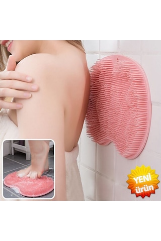 Çok Kullanışlı Vantuzlu Banyo Fırçası Ve Masaj Pedi Banyo Fırça