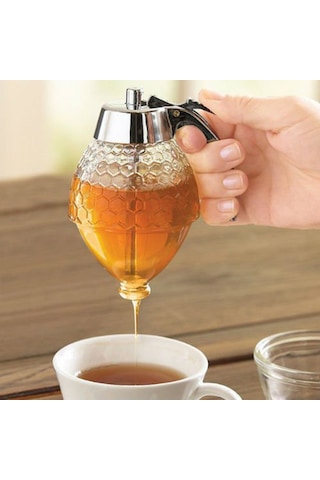 Xindoker Akrilik Honik Depolama Kabı, Uçlu Ağızlı Sıkma Dispenser, Konforlu Bal Ve Reçel Dağıtıcı, Modern Mutfak Gereci Diğer