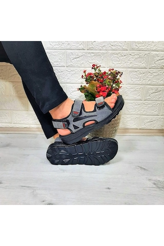 Fiyra Gnpl Gri Rahat Erkek Günlük Sandalet 001