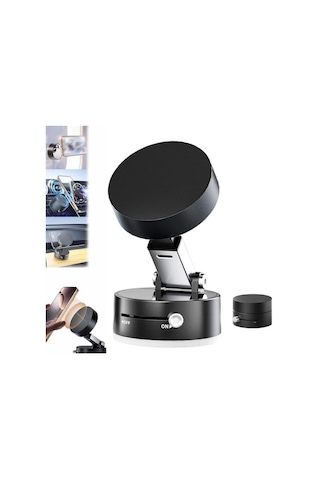 Telefon Tutacağı Manyetik Ahtapot 360 Derece Dönebilen Vakumlu Tasarım Taşınabilir Çok Amaçlı Araç İçi Tel Tutucu Glz03517219 Siyah