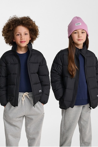 Hummel Jr Lıghtweıght Puffer Çocuk Mont 229654-2001 Siyah