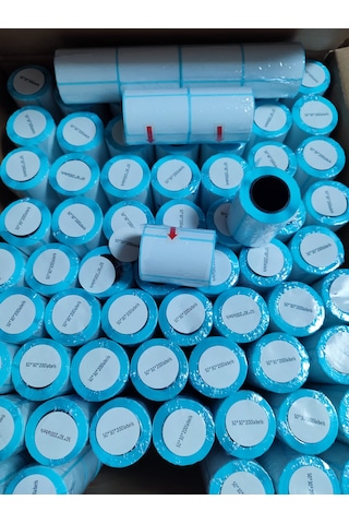 Barkod Etiket Sticker 50x30 Mm Lamine Termal Etiket 1 Rulo 200 Tam Adet Etikettir 1