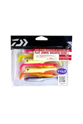 Daiwa Duckfin Shad Fj 9cm Tüm Renkler Mix 7 Adet Silikon Yem